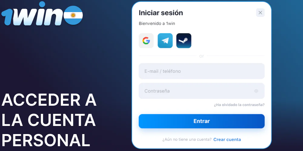 Instrucciones para que los jugadores de 1win entren en la cuenta personal
