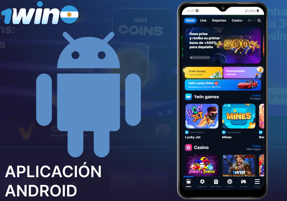 Aplicación móvil 1win para dispositivos Android